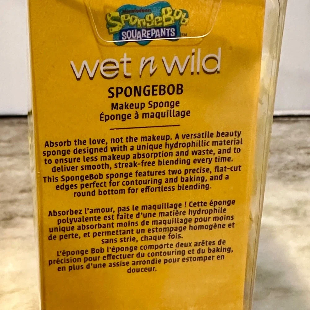 3pc Wet N Wild SpongeBob & Squidward Makeup Sponge + Krabby Patty Cleansing Pads